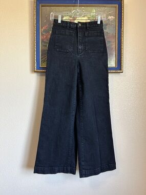 ROLLA'S dark charcoal gray Black Wide Leg Jeans ****As-is